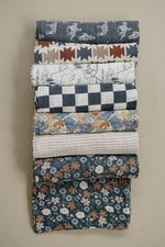 Mebie Baby Charcoal Checkered Muslin Swaddle Blanket - 