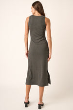 PinkBlush Charcoal Ribbed Side Slit Tank DressEveretts Place