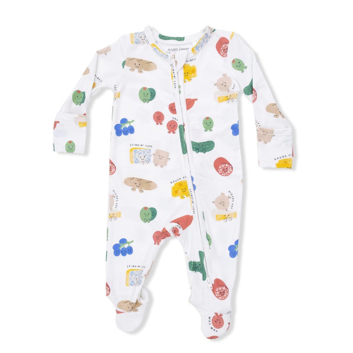 Angel Dear Charcuterie Cuties - 2 Way Zipper Footie - 