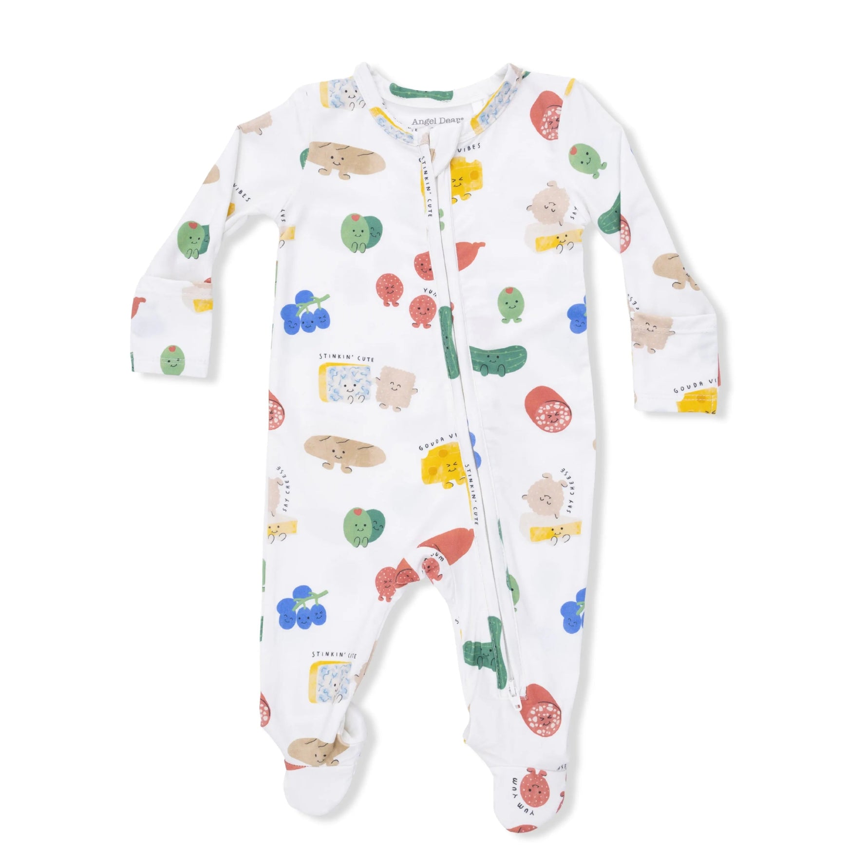 Angel Dear Charcuterie Cuties - 2 Way Zipper Footie - 