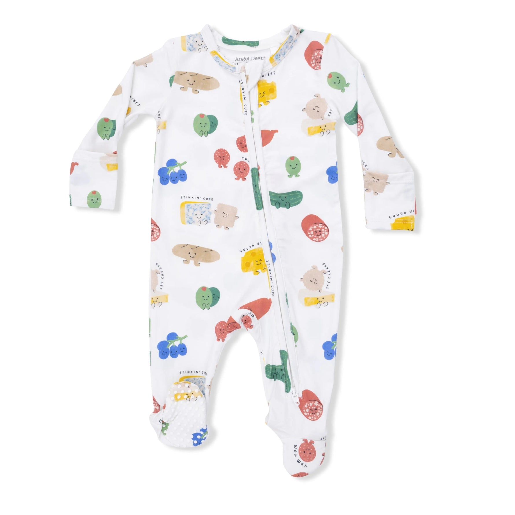 Angel Dear Charcuterie Cuties - 2 Way Zipper Footie - 