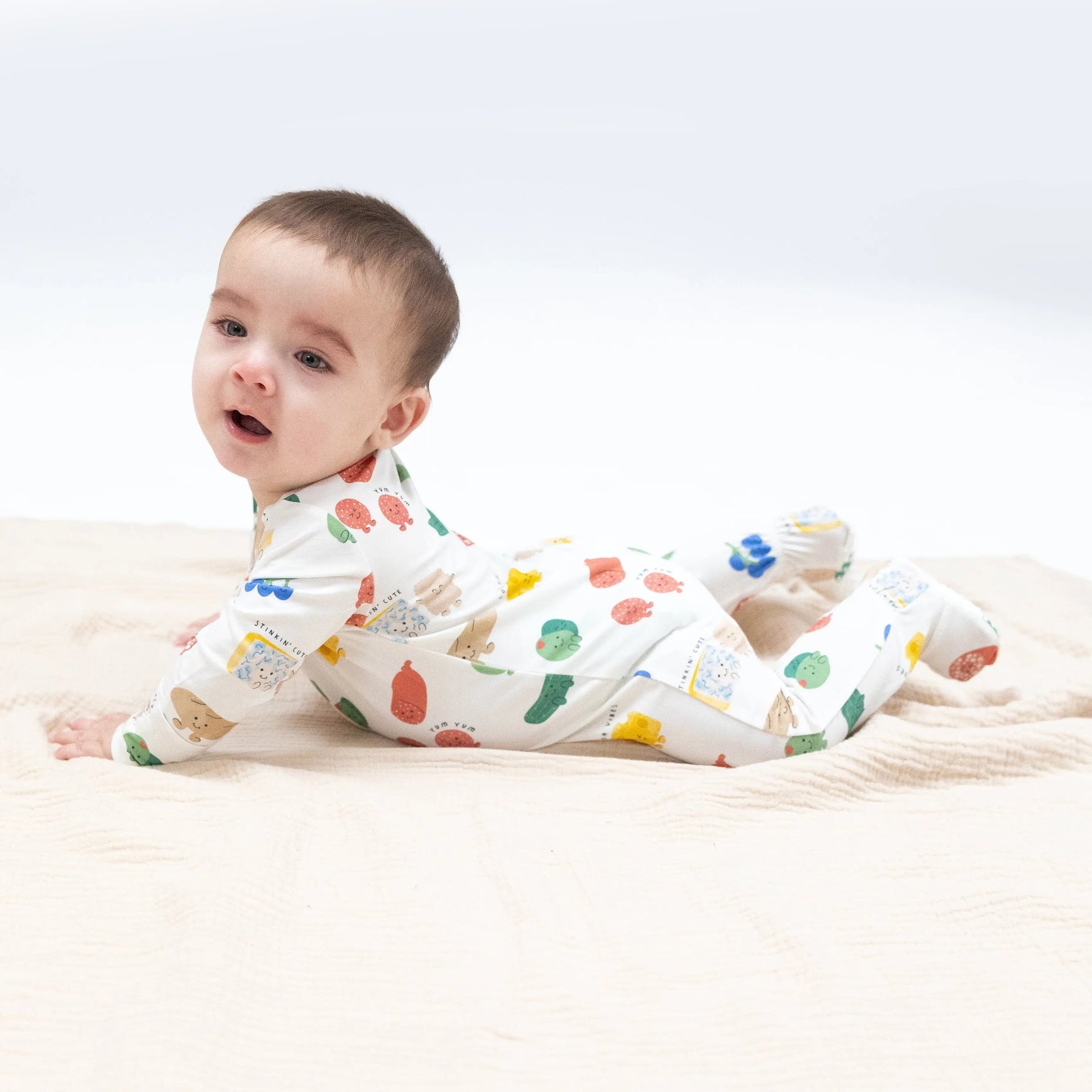 Angel Dear Charcuterie Cuties - 2 Way Zipper Footie - 