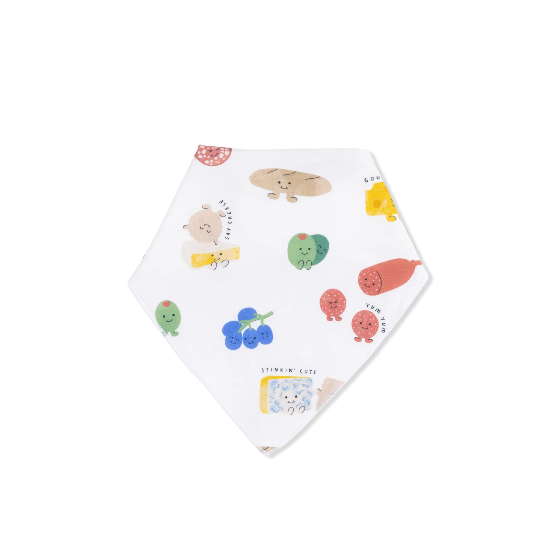 Charcuterie Cuties - Bandana Bib - Paper, Bib, Baby & Toddler Clothing, Child art | Everetts Place