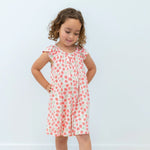 Sweet Bamboo Charming Baby Doll Dress with Flutter Sleeves for Stylish Girls - 