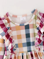 Rylee Faith Designs Charming Plaid Dress for Baby Girls Perfect for Fall Season Adventures - 