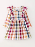 Rylee Faith Designs Charming Plaid Dress for Baby Girls Perfect for Fall Season Adventures - 