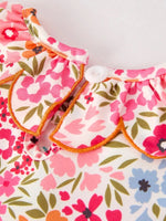 Rylee Faith Designs Charming Pumpkin Bow Smock Dress with Embroidery for Fall Celebrations - 