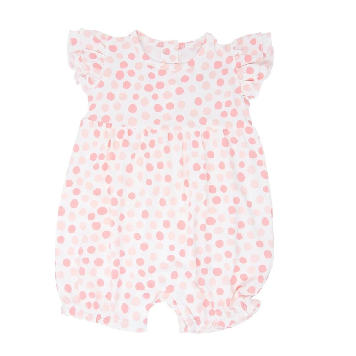 Sweet Bamboo Charming Ruffle Romper with Flutter Sleeves for Stylish Girls - 