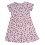 Sweet Bamboo Charming Swirly Dress with Bows for Stylish Toddler Girls - 