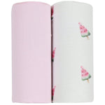 Goosewaddle® | Newborn Baby Blankets Toys Teethers Bibs & More Charming Watermelon Popsicle Swaddle Blankets