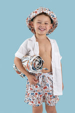 DREAM BIG LITTLE CO Chase The Sun Dream Towel Whimsical Beach Print With SurfboardsEveretts Place