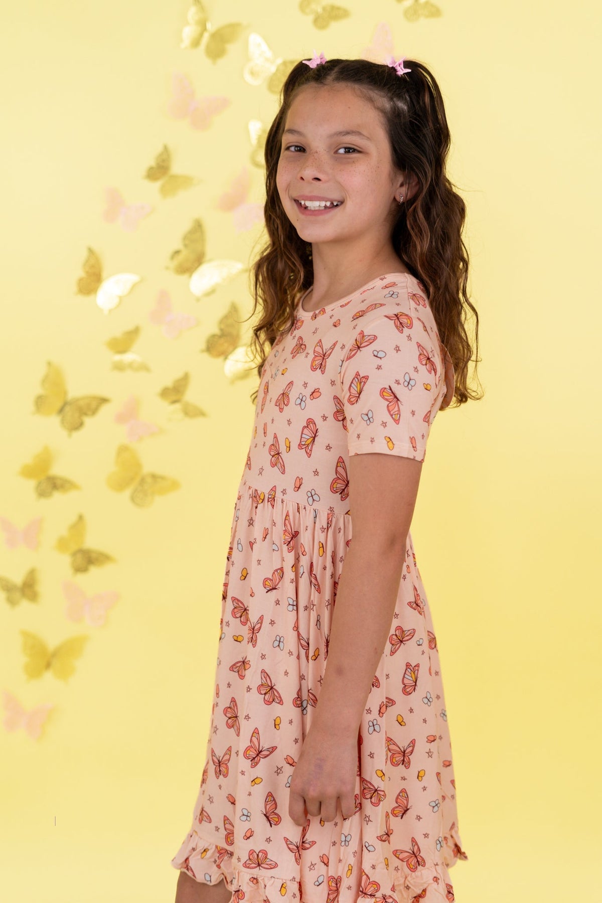 DREAM BIG LITTLE CO CHASING BUTTERFLIES DREAM RUFFLE DRESSEveretts Place