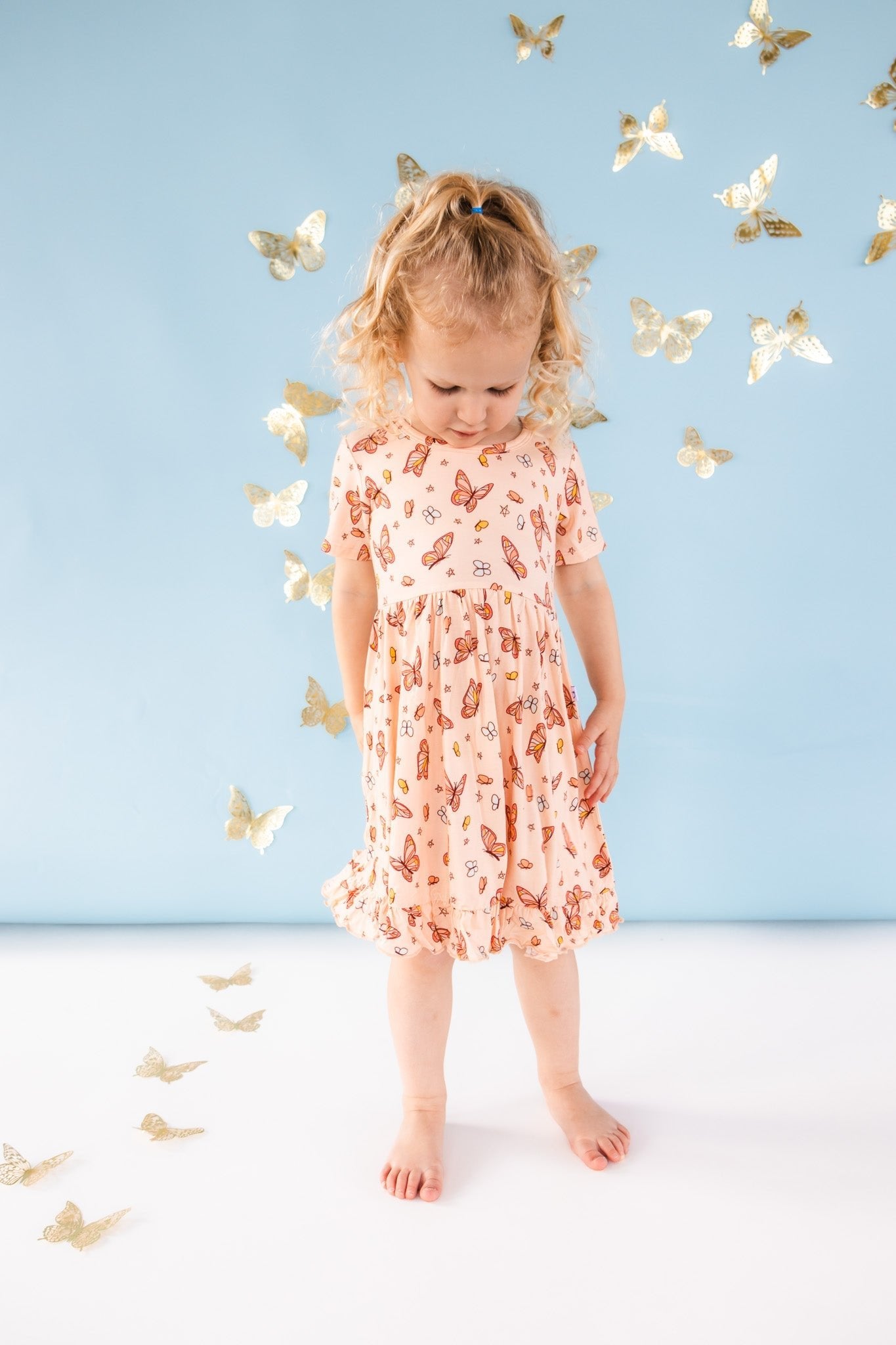 DREAM BIG LITTLE CO CHASING BUTTERFLIES DREAM RUFFLE DRESSEveretts Place