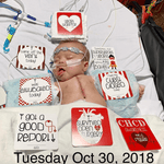 Three Little Tots CHD Heart Warrior Plastic Moment Cards - 