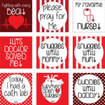 Three Little Tots CHD Heart Warrior Plastic Moment Cards - 