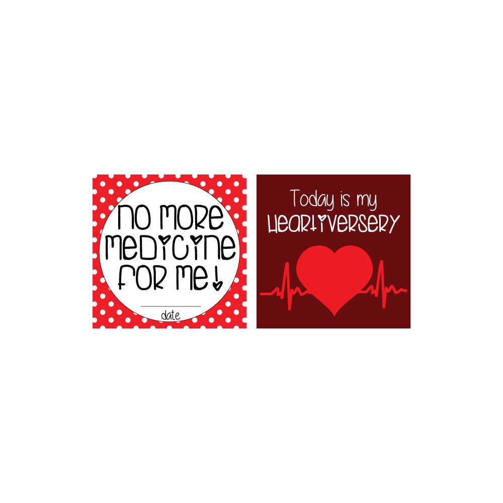 Three Little Tots CHD Heart Warrior Plastic Moment Cards - 