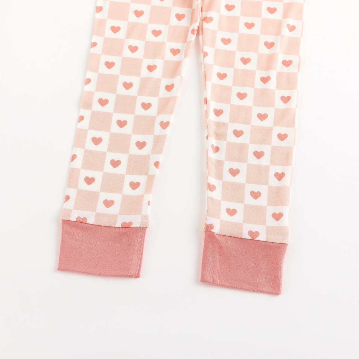 Dreamlet Checkerboard Hearts Two Piece Bamboo Viscose Set Dreamlet - Everetts Place Boutique - 