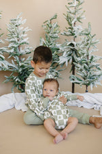 Little Joy Co. Checkered Christmas Trees Crewneck Sweatshirt - 