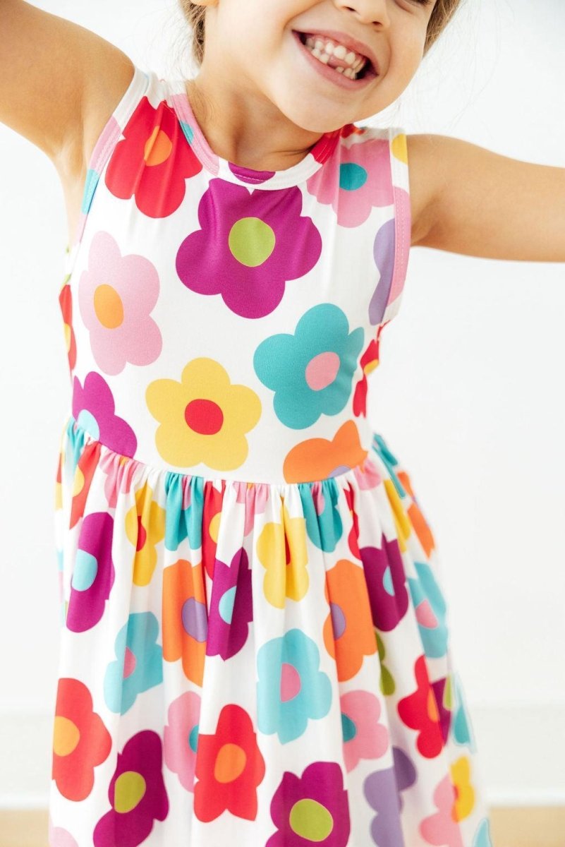 Mila & Rose ® Cheerful Blooms Tank Twirl Dress - 