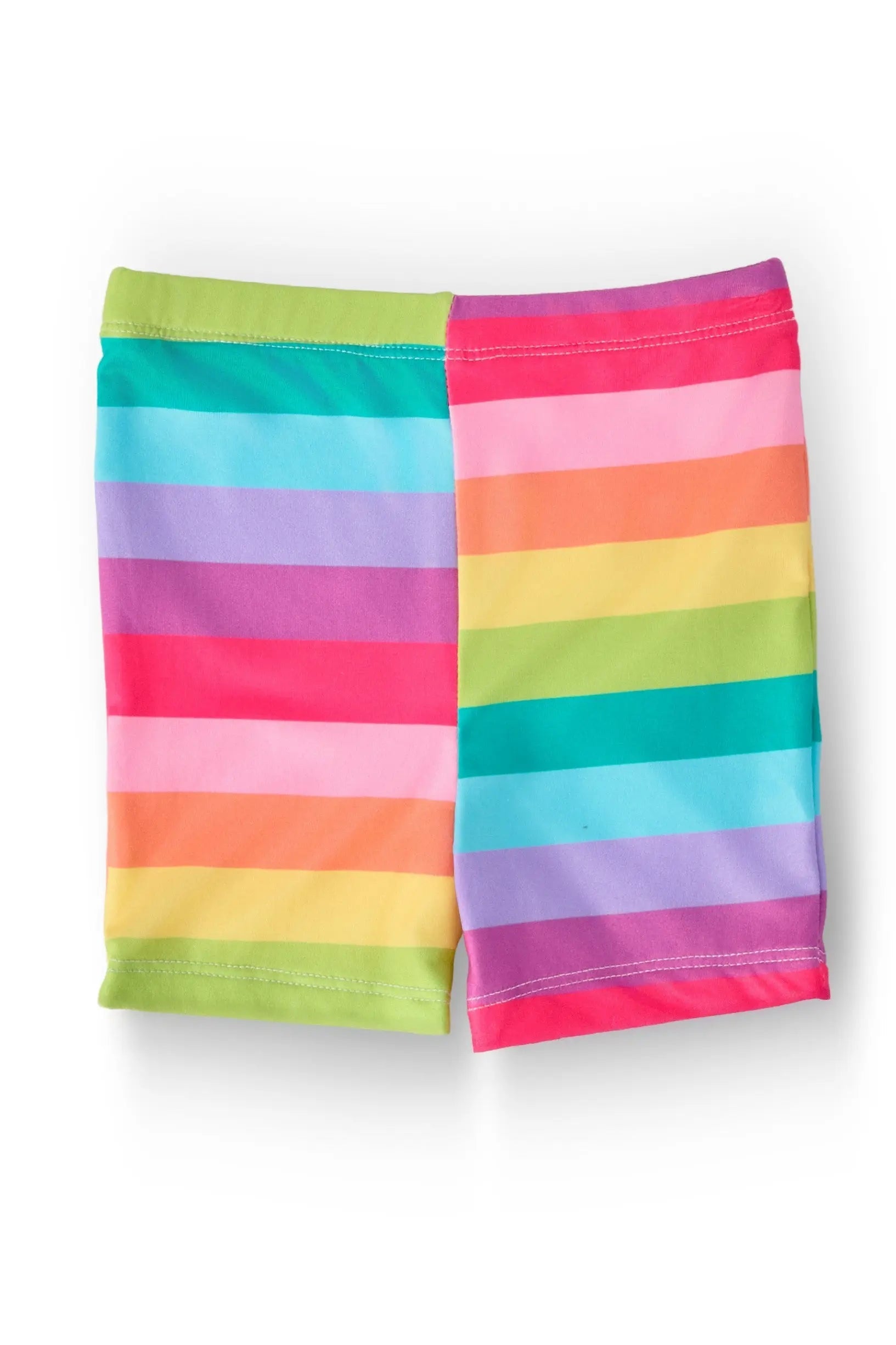 Cheerful Stripes Twirl Shorts - Pink, Active Shorts, Briefs, Undergarment, Active Undergarment | Everetts Place