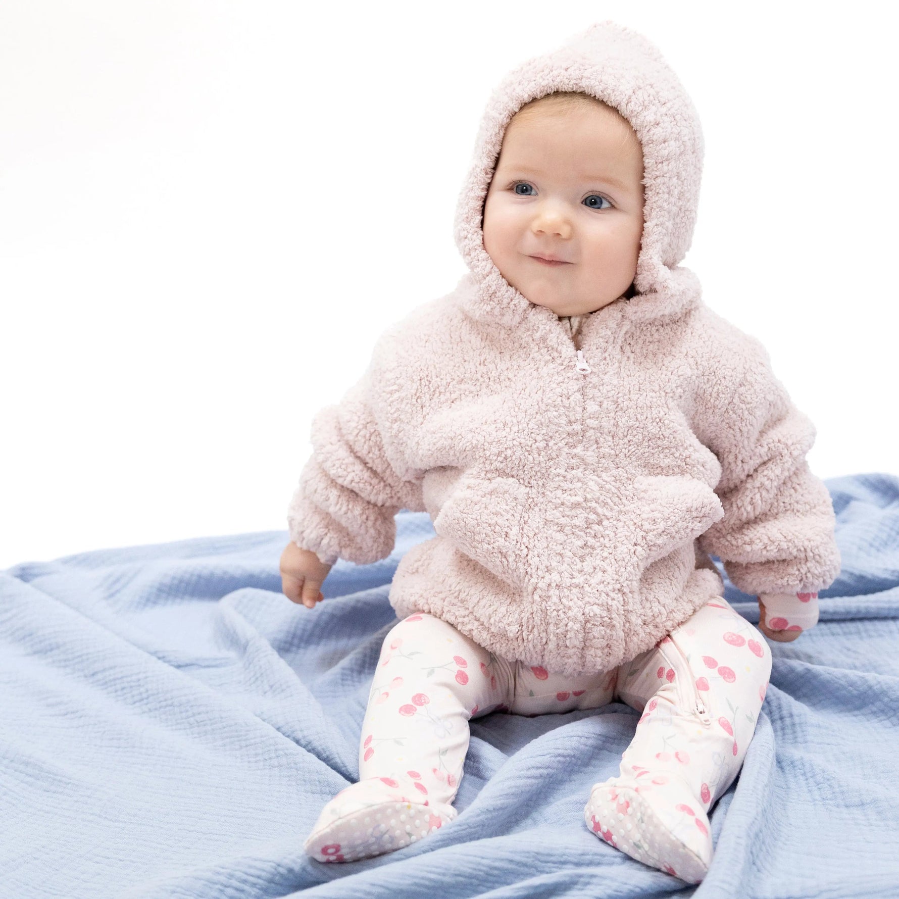 Chenille - Blush Hooded Jacket - Baby & Toddler Clothing, Child, Textile, Infant, Wool | Everetts Place