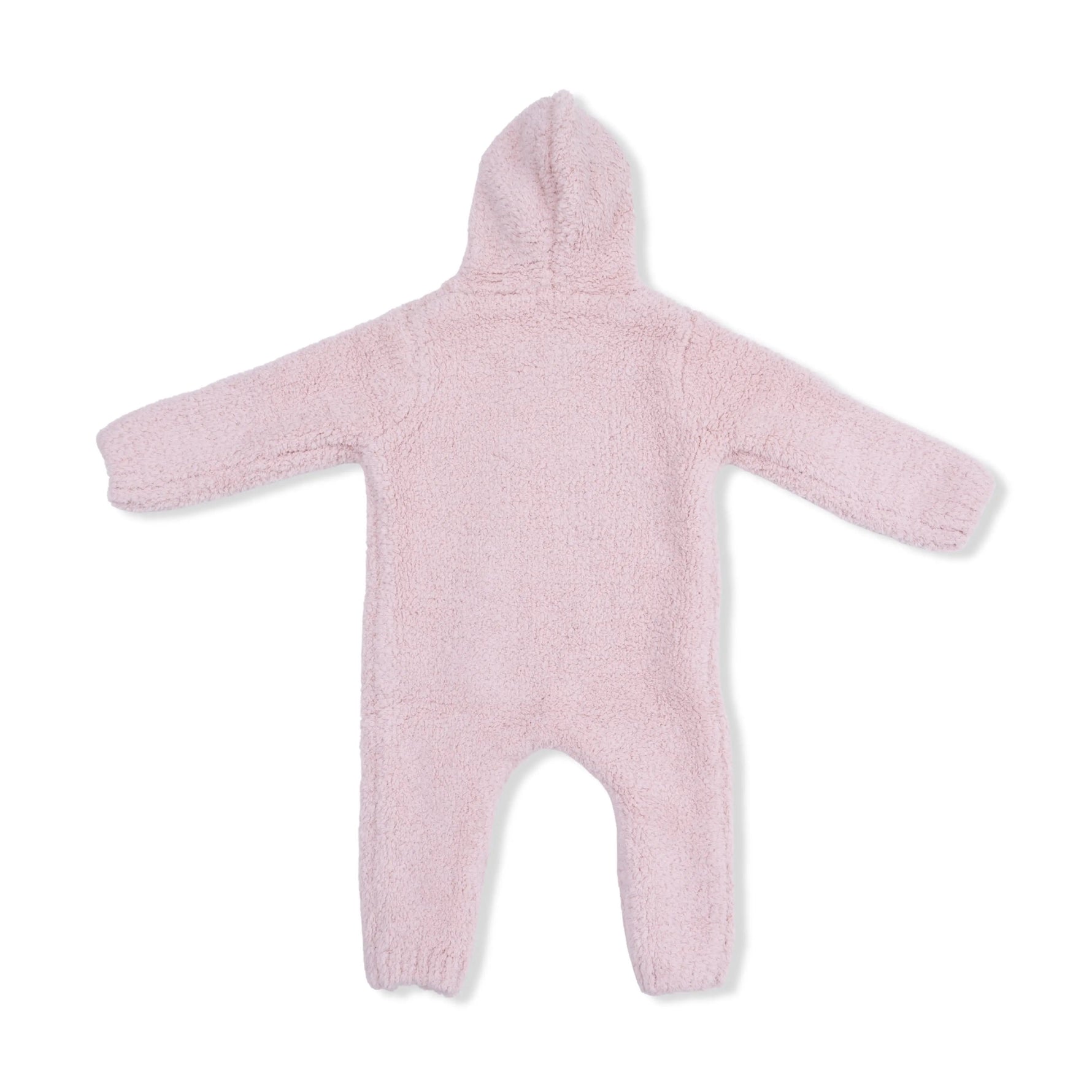 Angel Dear Chenille - Blush Hooded Romper - 