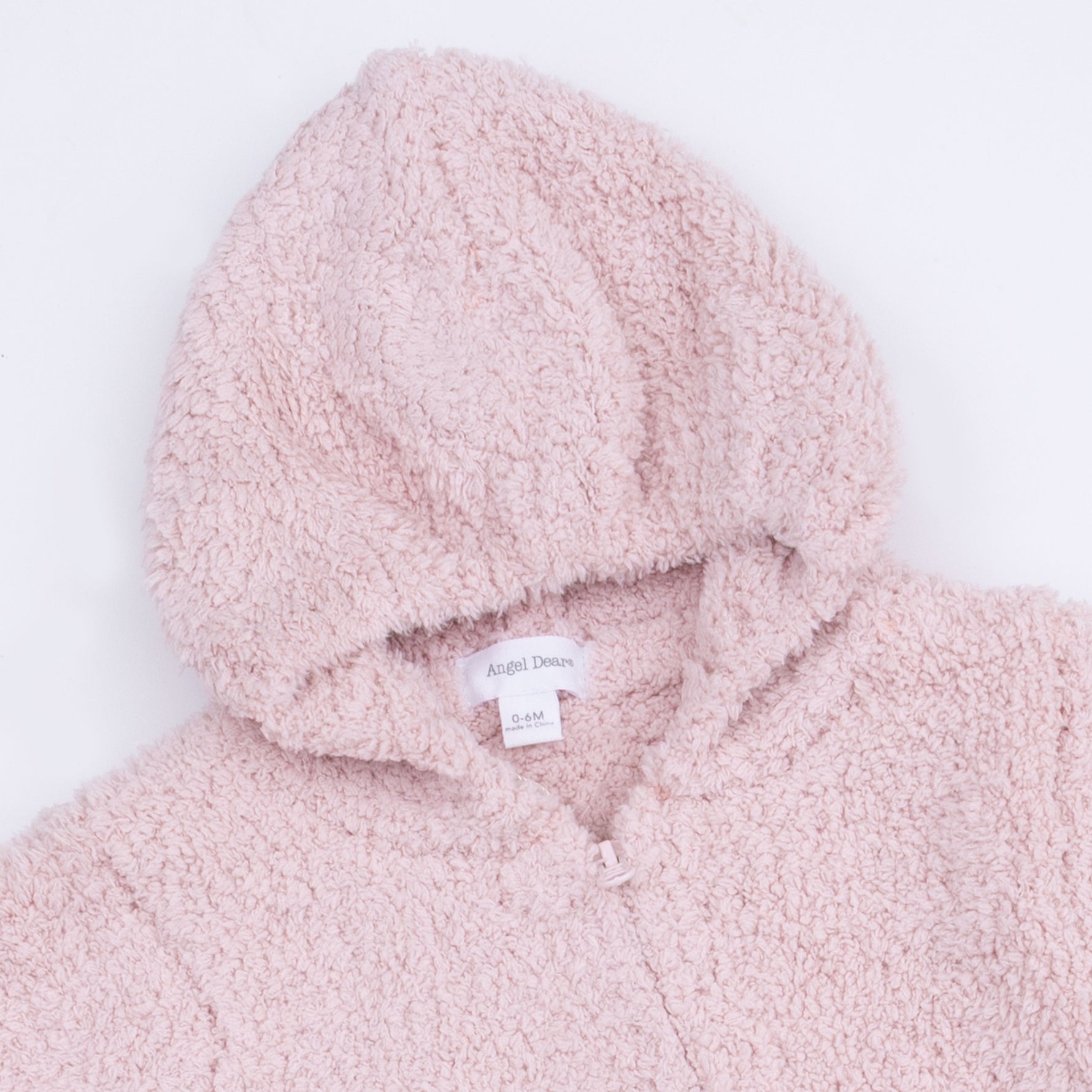 Angel Dear Chenille - Blush Hooded RomperEveretts Place