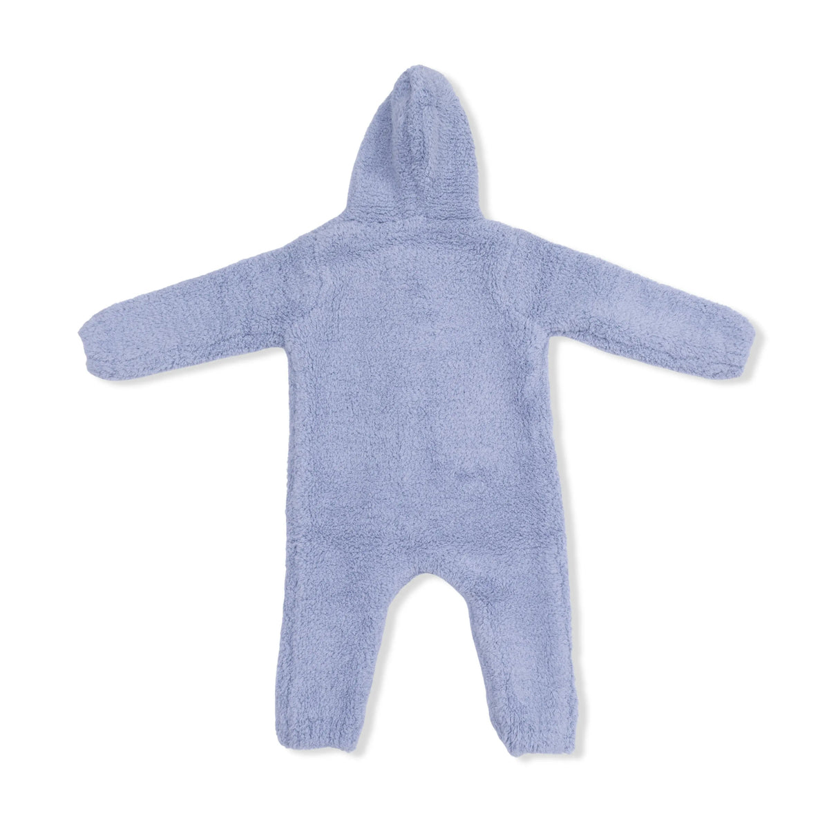 Angel Dear Chenille - Dusty Blue Hooded Romper - 