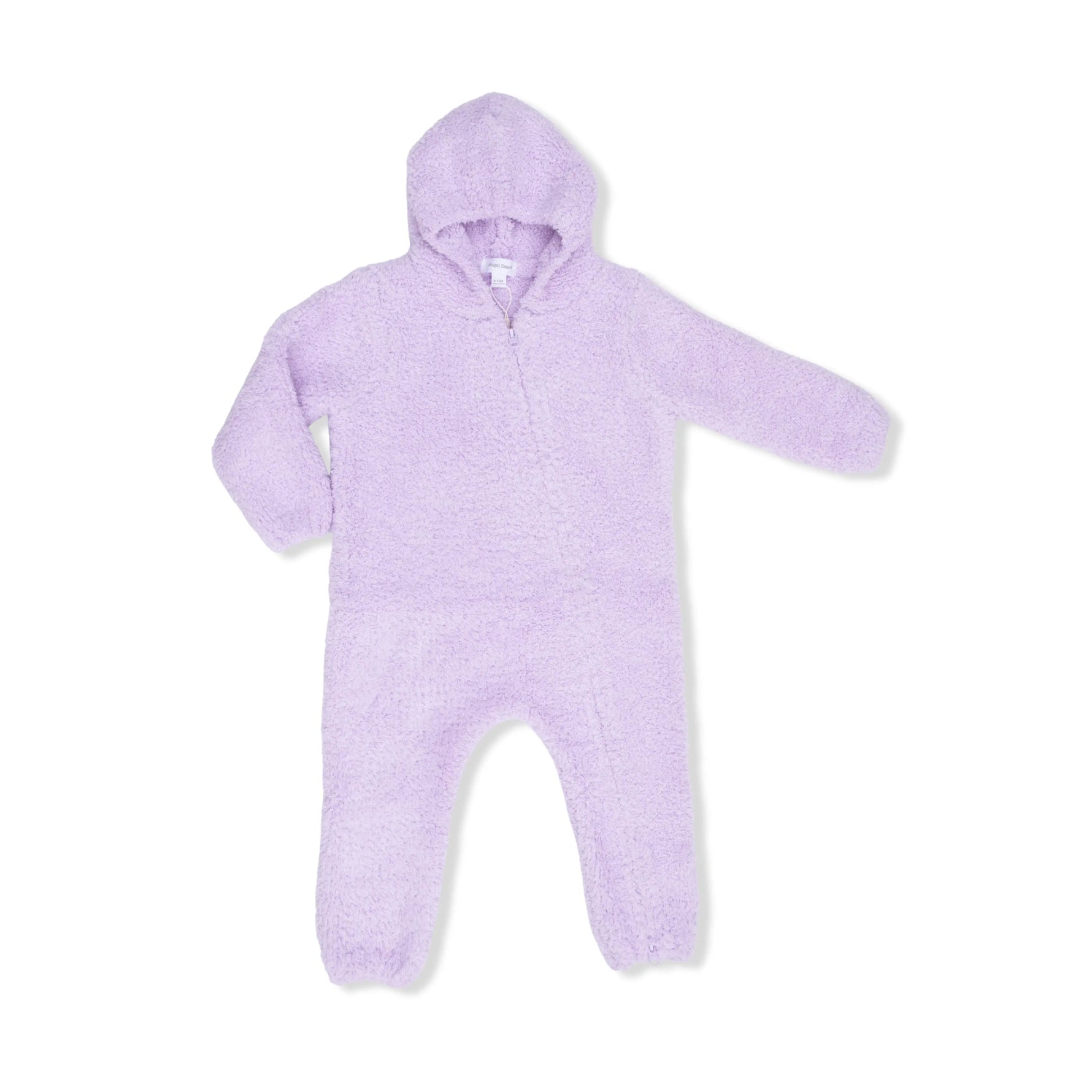 Chenille - Lavender Hooded Romper - Textile, Baby & Toddler Clothing, Woolen, Wool, Clothing | Everetts Place