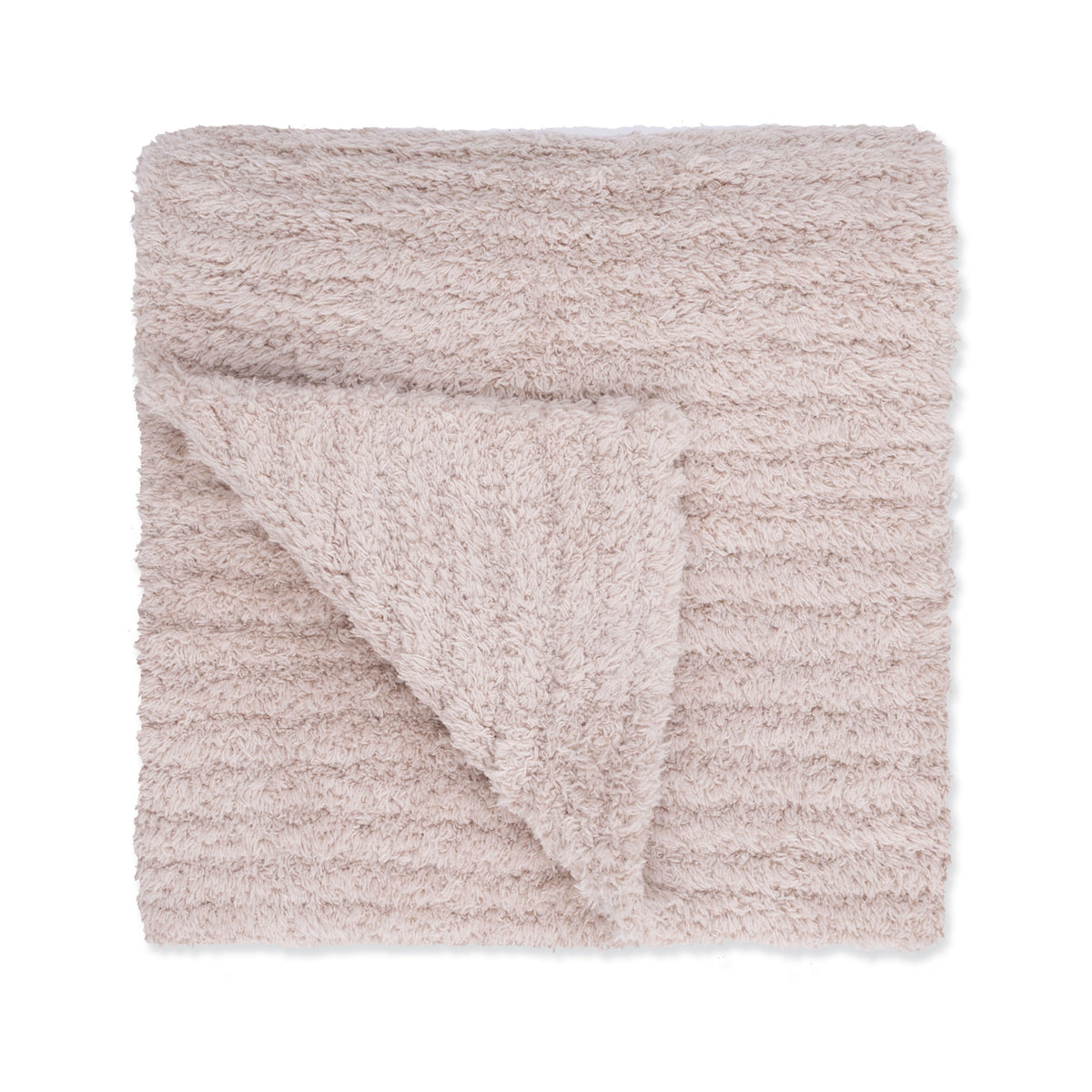 Angel Dear Chenille - Stone Blanket with Striped Texture