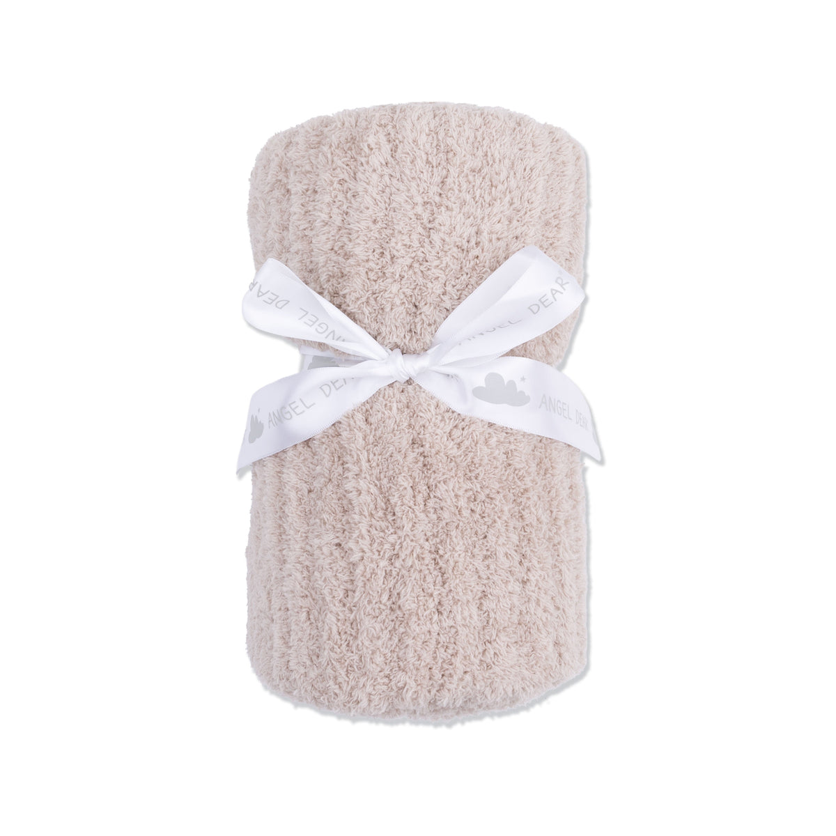 Angel Dear Chenille - Stone Blanket with Striped Texture