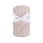 Angel Dear Chenille - Stone Blanket with Striped Texture