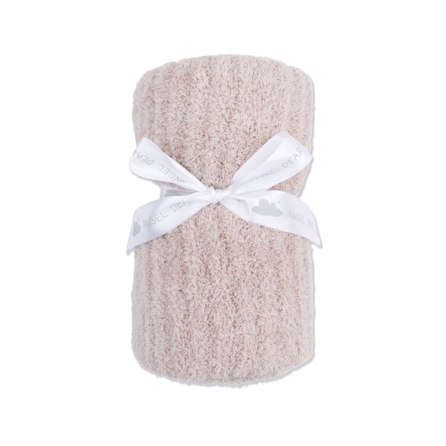 Angel Dear Chenille - Stone Blanket with Striped Texture