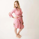 Modal Spandex Robe - Cherry Blossom Rose by Bestaroo