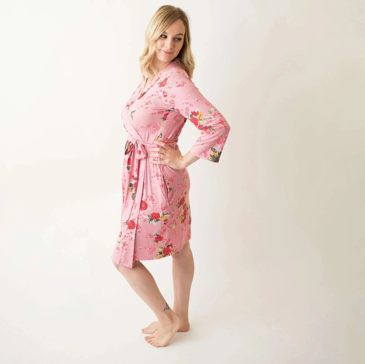 Bestaroo Cherry Blossom Rose Robe - 