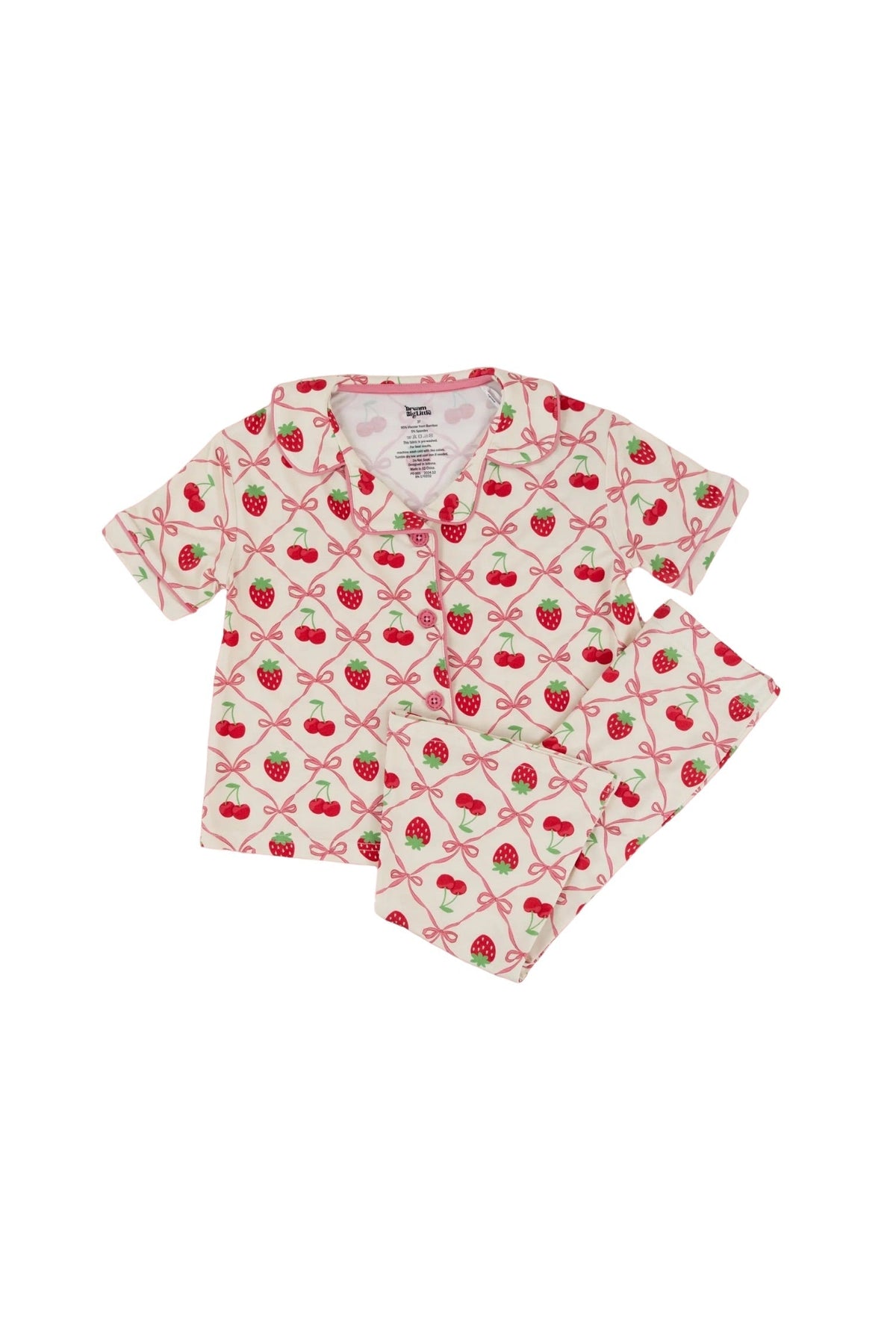 DREAM BIG LITTLE CO Cherry Bow Berry Dream Girls Flare Set For Baby Toddler OutfitEveretts Place