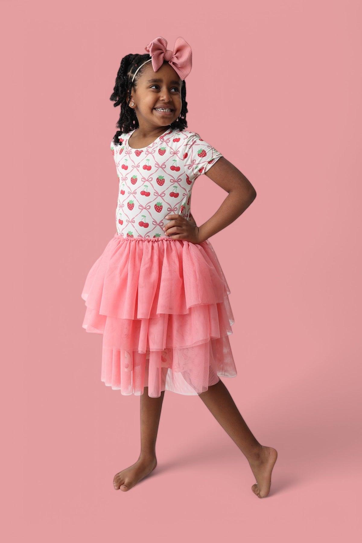 DREAM BIG LITTLE CO CHERRY BOW BERRY DREAM TUTU DRESSEveretts Place