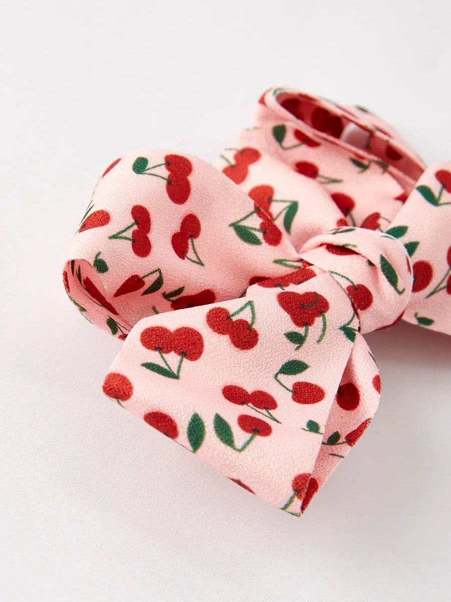 Rylee Faith Designs Cherry Bow Hairpin Elegant Hair Accessory for Stylish Hairstyles - Everetts Place Boutique - 