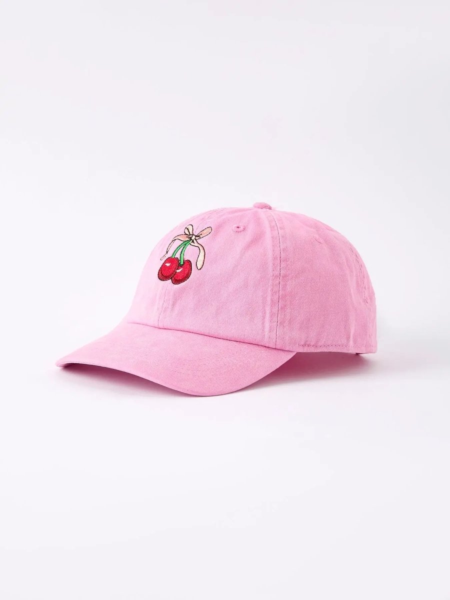 Rylee Faith Designs Cherry Girls Hat with Vibrant Cherry Prints for Stylish Sun Protection - Everetts Place Boutique - 
