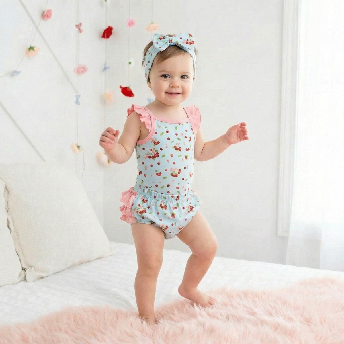 Cherry Kiss Bloomer Set by Bestaroo