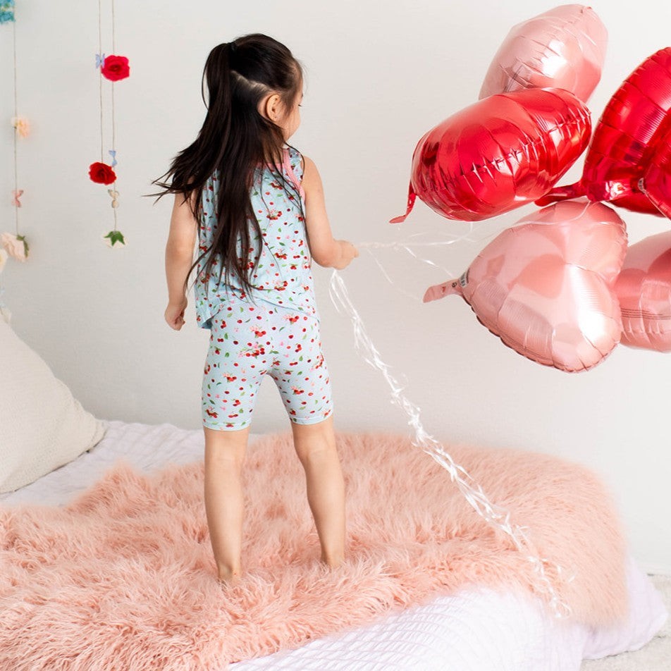Cherry Kiss Flutter Tank & Shorts by Bestaroo