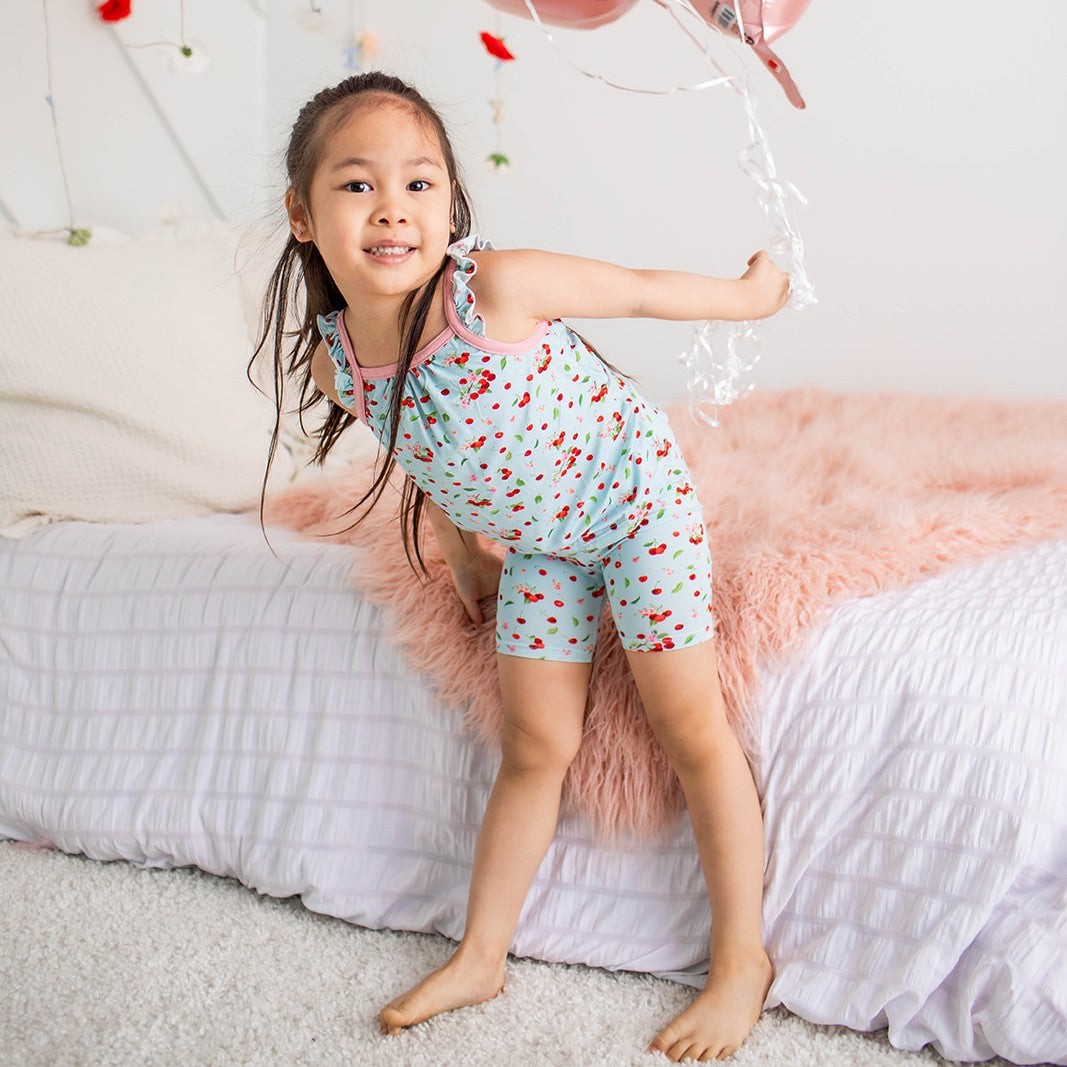 Cherry Kiss Flutter Tank & Shorts by Bestaroo