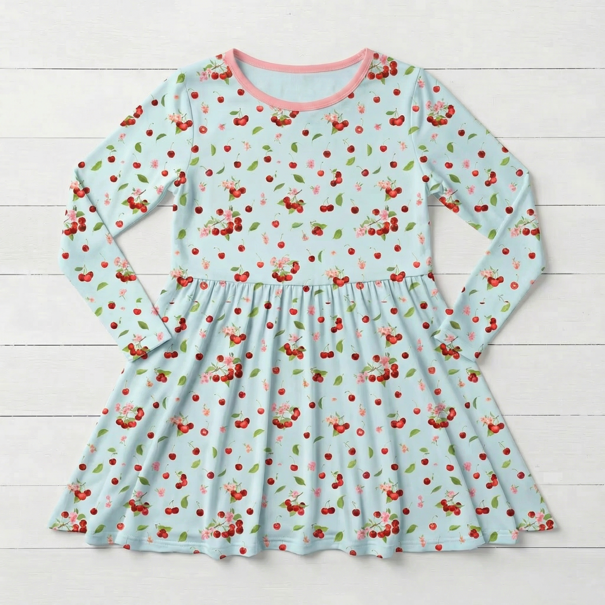 Cherry Kiss L/S Dress by Bestaroo