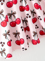 Rylee Faith Designs Cherry Milk Silk Girls Dress for Special Occasions and Everyday Wear - Everetts Place Boutique - 