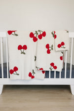 Mebie Baby Cherry Plush Blanket For Family Soft Lightweight Breathable Three Sizes - 