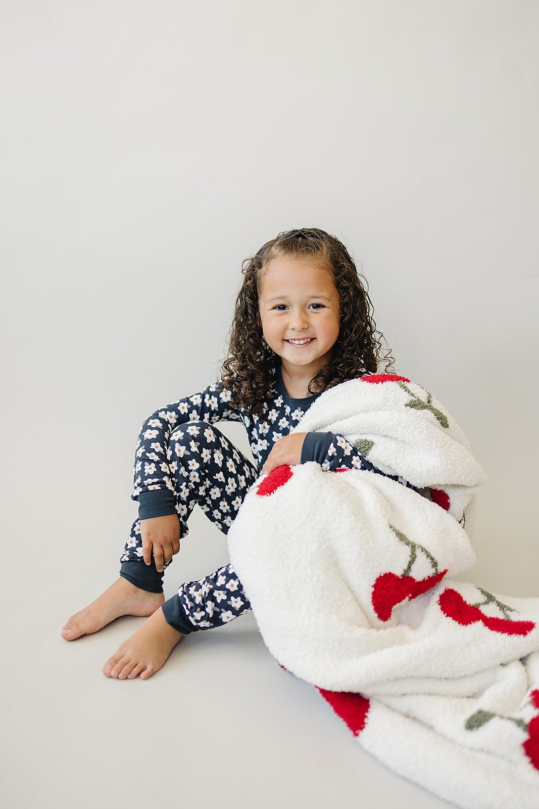 Mebie Baby Cherry Plush Blanket For Family Soft Lightweight Breathable Three Sizes - 