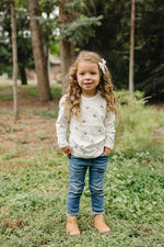 Mebie Baby Cherry Pointelle Long Sleeve Tee For Baby By Mebie Baby - 