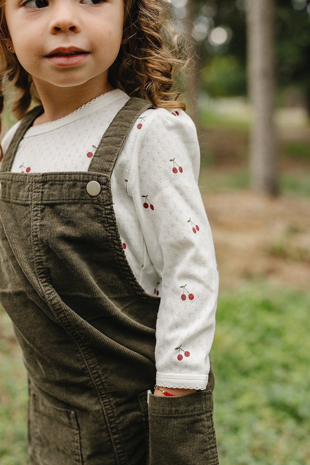 Mebie Baby Cherry Pointelle Long Sleeve Tee For Baby By Mebie Baby - 