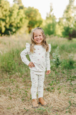 Mebie Baby Cherry Ruffle French Terry Set - 