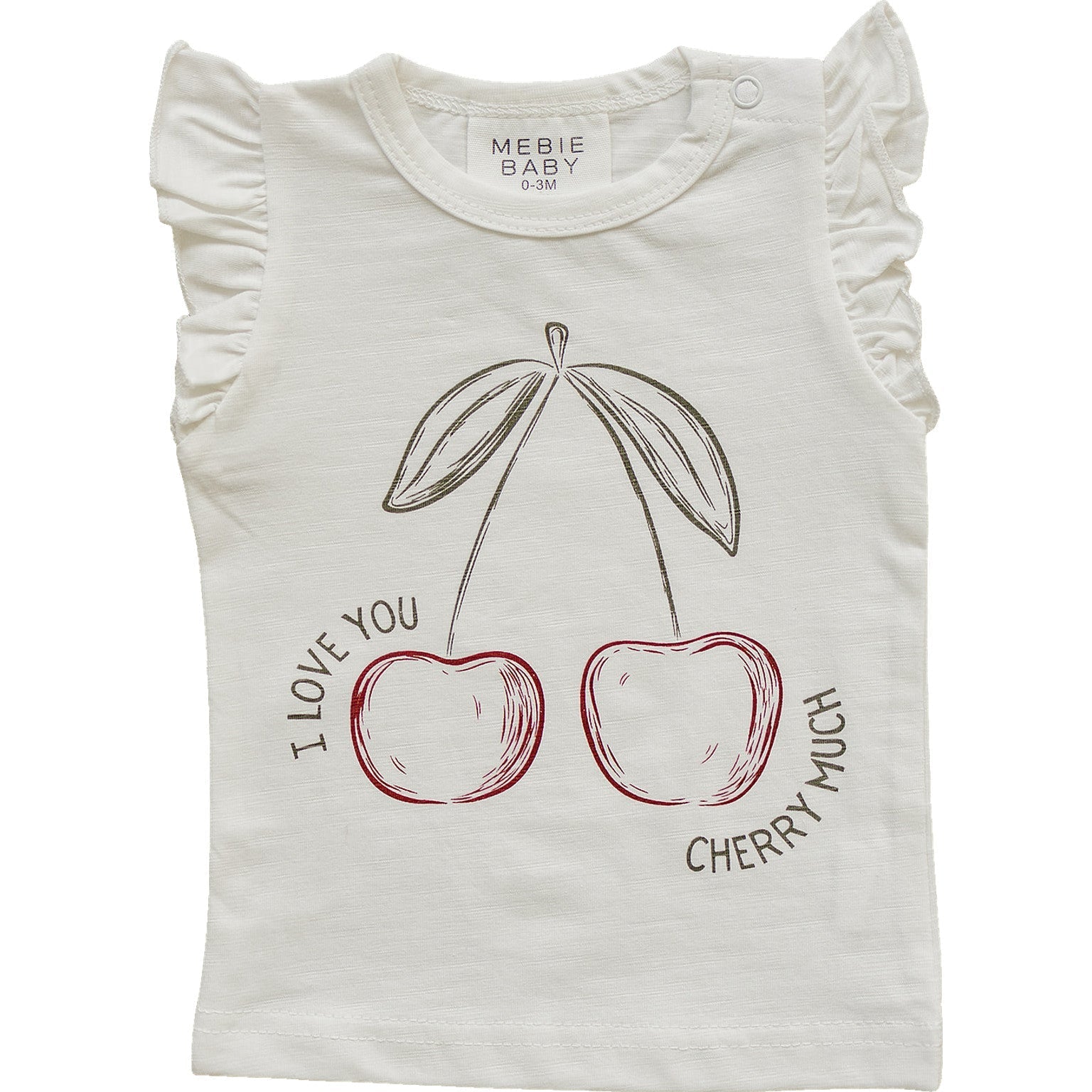 Cherry Ruffle Tee - Baby & Toddler Clothing, Fruit, Produce, Cherry, Active Shirt | Everetts Place